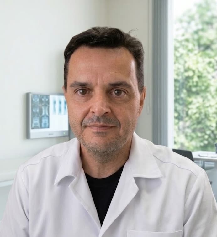 Dr. Fábio Drefahl em seu consultório